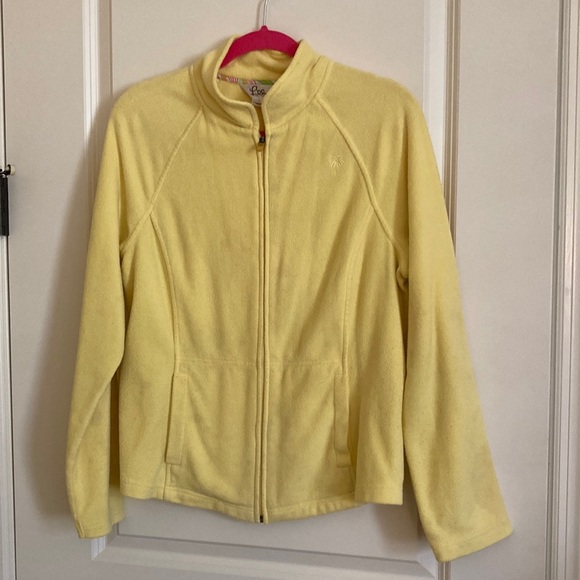 Lilly Pulitzer Jackets & Blazers - Lilly Pulitzer Yellow Utility Jacket with Full-Length Zipper